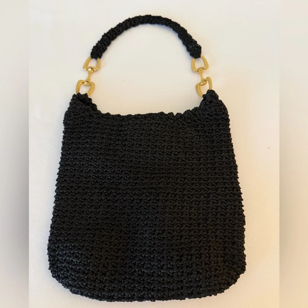 Black Crochet Bag - Picture 1 of 5